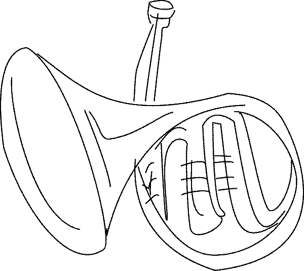 Horn Coloring Coloring Pages